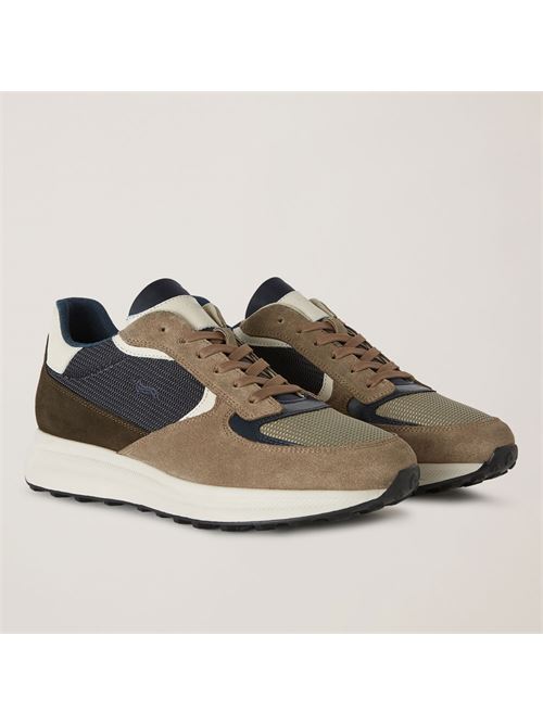 SCARPA UOMO CAMOSCIO - TEX FABRIC HARMONT & BLAINE | EFM242.090.6260/BEIGE-BLU